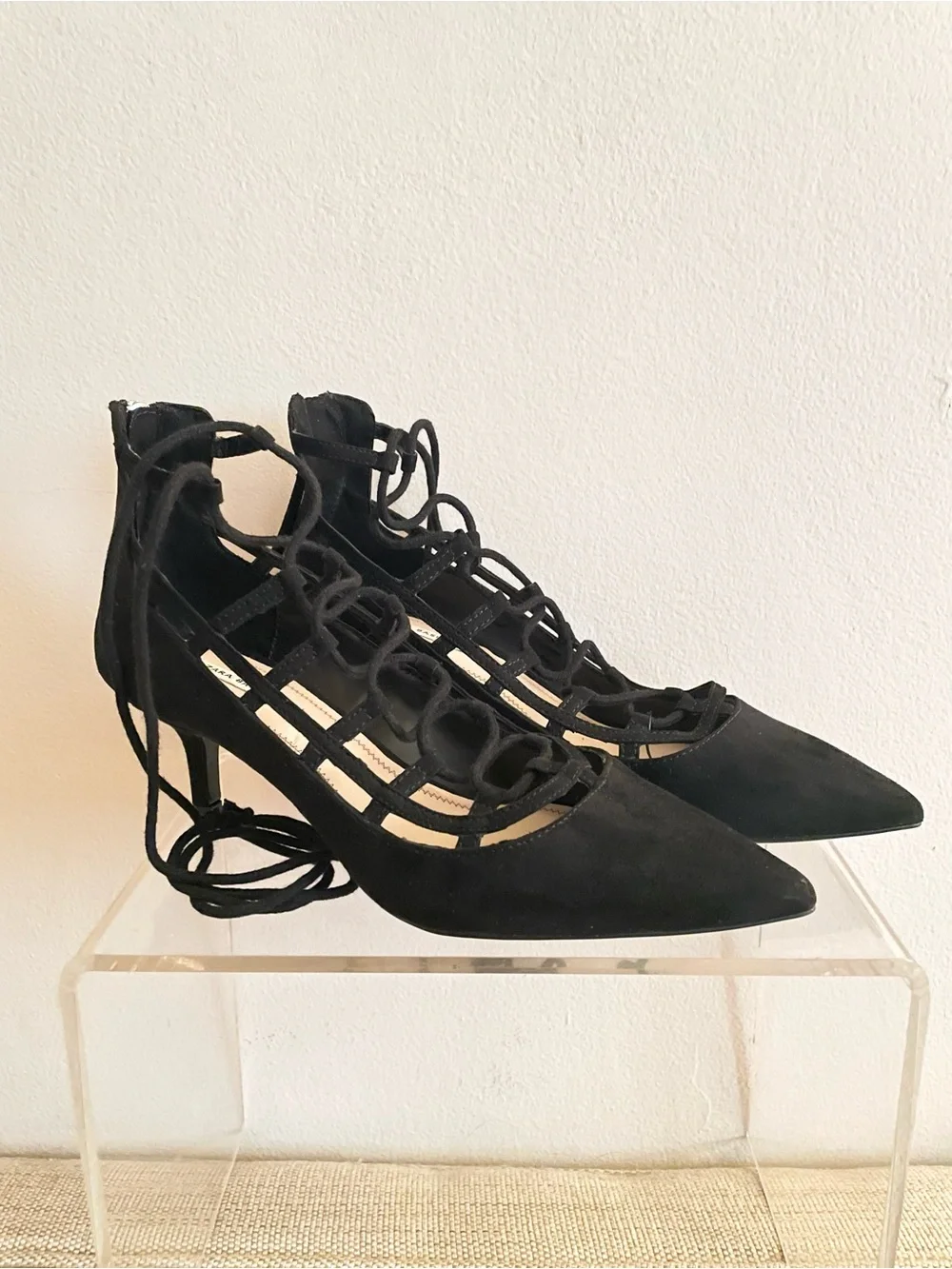 Zara Basic Collection black suede shoes